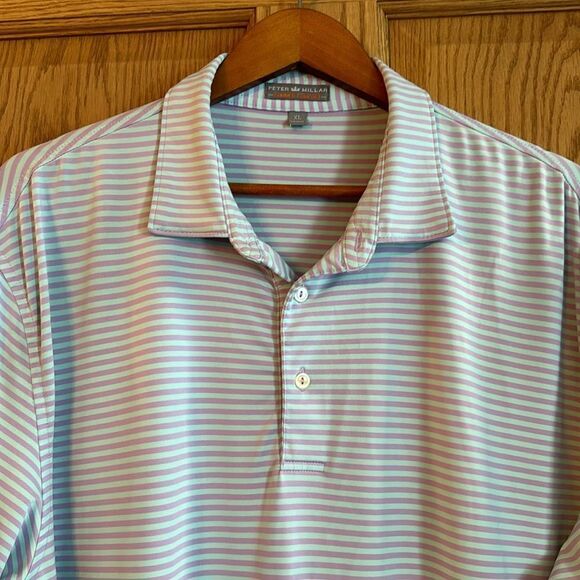 PETER MILLAR Summer Comfort Striped Polo Shirt - Picture 10 of 11